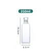 Garrafa de Vinho de Vidro Borossilicato Alto para Uso Doméstico, Grande Capacidade, Garrafa Selada para Cold Brew de Ginseng, Garrafa de Vinho Vazia de 1000ml