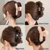 Pinza para el pelo de niña para ir al trabajo, Pinza de tiburón acrílica de color sólido, Accesorio grande para el pelo grueso, Pinza para la nuca de mujer