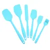 Em Estoque Raspador Integrado de Silicone Conjunto de 6 Peças Ferramentas de Confeitaria Raspador de Creme Completo Silicone de Grau Alimentício Resistente a Altas Temperaturas