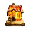 Transfronteiriça Novo Natal Decorativo Resina Luminosa Casa Pequena Micro Paisagem Estilo Europeu Enfeites Natal Criativo Presentes de Natal
