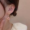 Pendientes largos de amor, diseño de nicho, sencillos y combinables, 2022, nuevos pendientes de moda para mujer en verano.