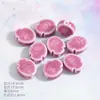 Bolo de Peixe com Tema Oceânico Contas Soltas Desenho Animado Fofo Contas de Peixe Dupla Face Pulseira Corrente de Celular Acessórios para Joias DIY Contas de Cerâmica