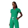 Nova cor Uniforme de cirurgia Amazon de manga curta com nome da loja e logotipo impressos personalizados, vestimenta de trabalho para médico, uniforme médico