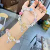Pulsera Multitalismán de Citrino de Partículas Grandes de Cristal Natural Pulsera Regalo para Mejor Amiga Verano Amatista Nuevo Estilo