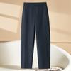 Pantalones Harem Color Caqui para Mujer, Nuevo Estilo Verano 2026, Cintura Alta, Pantalones de Traje Caídos para Mujeres Petites, Adelgazantes y Fluidos