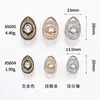 Tampinha de Unha Ponto Diamante Metal Pequeno Estilo Chanel Roupa Casaco Trench Coat Suéter Malha Botões Sensação de Luxo