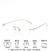 Nuevas Gafas Sin Montura para Mujer, Montura de Gafas para Miopía 52mm, Dulce y Pura, Ultraligeras, Montura de Gafas Sin Montura de Titanio Puro