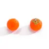 Pendente Divertido de Frutas 3D em Resina Simulação Acessórios para Colar Chaveiro Pintados à Mão Pingente Decorativo