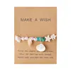Pulsera de Conchas y Perlas Estilo Vacaciones de Playa Europeas y Americanas Transfronteriza, Pulsera Colorida de Piedras Mixtas Estilo Vacaciones para Mujeres