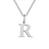 Collar con Colgante de Letra Emanco Acero de Titanio No se Desvanece Cadena para Clavícula Cadena de Hueso de Serpiente de Acero Inoxidable Nicho Europeo y Americano para Mujeres