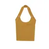 ZA Europa Transfronteiriça Comércio Exterior Roupas Femininas AliExpress Venda Quente Malha de Tricô de Alta Qualidade Simples com Gola Halter Sem Mangas