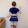 Ropa interior sexy talla grande uniforme de policía atuendo de rol para club nocturno traje de instructor de juego dividido una generación de cabello