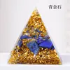Gravel de cristal de 3 cm para cruzar fronteras, pegamento de gota, adornos de pirámide, decoración de torre de energía para escritorio de oficina en casa, adornos al por mayor