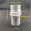 Lienzo Estanque de Peces Salida Tubería de Drenaje de PVC Rosca Interna Rosca Externa Conector Recto de Paso Plástico Accesorios para Tanque de Agua Rosca Interna Directo