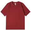 Nueva Camiseta de Hielo Sorona de 220g Cuello Redondo Hombro Caído Color Sólido Manga Corta Casual para Hombre y Mujer