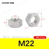 Tuercas hexagonales externas de acero inoxidable 304 M1.6~M30 en stock Tuercas hexagonales estándar alemán Din934 Venta al por mayor de fábrica