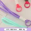 Lanyard para teléfono móvil corto de color a juego con nudos tejido, llavero de felpa, cordón tejido, correa anti-pérdida, venta al por mayor