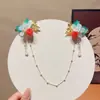 Tocados de Estilo Étnico, Cadena para la Frente, Pasador, Set de Accesorios para el Cabello, Borla de Flor Clásica, Pasador de Hanfu, Pasador, Accesorios para Cheongsam
