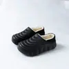 Chinelos de Algodão Masculinos Sem Costas para Outono e Inverno Uso Externo EVA Impermeável Antiderrapante Casa Interior Solado Grosso Sapatos de Algodão Quentes Femininos