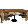 Sofá de Comedor Booth de Madera Maciza Merienda Restaurante de Fideos Restaurante de Comida Rápida Hotel Cafetería de Té con Leche Postres Combinación de Mesa y Silla Contra la Pared