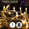 Cadena de luces LED con batería, cadena de luces de colores con control remoto, venta al por mayor de fábrica, gran oferta transfronteriza, decoración para árboles de Navidad, camping al aire libre