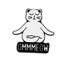 Broche de Gato Yoga, Insignia Metálica Linda de Dibujos Animados, Accesorios Creativos Personalizados para Ropa, Decoraciones Unisex