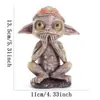 Fabricante Personalizado Transfronterizo Nuevos Productos Halloween Adornos de Resina para Jardín Manualidades de Extraterrestres Estatua Paisaje en Miniatura Personalización