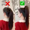 Goma para el pelo de felpa de otoño e invierno para mujer 2026, tendencia popular en línea, banda para coleta alta engrosada y ensanchada, goma para el pelo de alta elasticidad