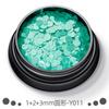 Serie Fluorescente de Venta Caliente Transfronteriza 1+2+3 mm Redondo Polvo de Cebolla Arte para Uñas Degradado Polvo Láser Esmalte de Uñas en Gel