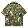 Camisa de Manga Corta Estilo Retro Pintura al Óleo de Hong Kong 2026 para Hombres y Mujeres Diseño de Verano Sentido de Diseño Nicho Estilo BF Perezoso Camisa Moderna
