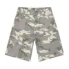 Pantalones cortos de mezclilla holgados de pierna recta casual de camuflaje de tendencia para hombre de verano, estilo retro americano transfronterizo