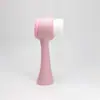 Cepillo Limpiador Facial de Silicona, Cepillo Limpiador Facial de Doble Cara, Cepillo de Limpieza Profunda para el Rostro, Cepillo Facial de Cerdas Suaves, Herramienta Manual para Limpiar el Rostro
