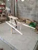 Carro de monociclo de madera antiguo coche de equilibrio juego para padres e hijos de jardín de infantes accesorios para actividad de desarrollo al aire libre para formación de equipos