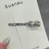 Presilha de Cabelo de Alto Padrão Coreana para Mulheres Presilha de Lã Estilo Retrô Outono Inverno Presilha para Franja Presilha Fofa de Coração Acessórios de Cabelo Adorno de Cabeça