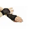 Suministro directo de fábrica guantes de malla personalidad sexy punk red áspera guantes de red de pesca guantes de medio dedo para bar de vinos discoteca
