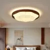 Lámpara de techo para dormitorio estilo medieval Patrón retro Estética de la dinastía Song Color nogal Lámpara de techo para estudio estilo crema francés
