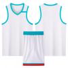Lote directo de fábrica 2023 nuevo conjunto de uniforme de baloncesto con cuello en V estampado para adulto niño campamento de entrenamiento de baloncesto entrenamiento jersey