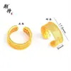 Anillos Dorados Estilo Antiguo al por Mayor con un Toque de Nicho de Alta Gama, Deslumbrantes Incrustados de Diamantes, Lujo Ligero, Versátil, Anillo Mariposa Abierto Ajustable