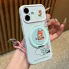 El soporte giratorio Judy Nick es adecuado para Apple 17 Pro Max, iPhone 18 y funda suave Huawei con ventana en forma de corazón.