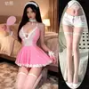 Lingerie Sexy Plus Size Fofa Que Não Precisa Tirar, Faz Seios Pequenos Parecerem Maiores, Conjunto de Uniforme Pijama de Empregada Quente e Sedutor, Dropshipping Disponível