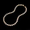 Colar Cruzado Europeu e Americano com Coração de Pêssego Full Diamond Personalidade Criativa Popular Versátil Tendência Joias Combinando Colar