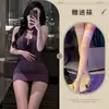 Gui Nuo Tallas Grandes Lencería Erótica Puro Deseo Halter Bandeau Coqueto Conjunto de Lencería Sexy Vestido Adelgazante Conjunto para Mujer