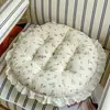 Cojín de Yoga Creative Cloud, Cojín para Asiento de Ventana Abuhardillada, Cojín de Mezcla de Algodón y Lino, Cojín de Silla con Encaje de Galleta, Cojín de Asiento para Belleza