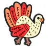 Clip para bolígrafo de PVC de pavo de dibujos animados del Día de Acción de Gracias transfronterizo, clip decorativo DIY para lápiz de hoja de arce de otoño, piña, pajilla