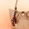 Saco de Sino de Vento de Casca de Fruta de Planta Natural Pingente Artesanal Som de Chocalho Terapia Sonora Sino Pendurado Ornamento Cura da Floresta Decoração para Pendurar no Carro