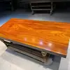 Mesa de Chá Okan de Madeira Maciça Placa Grande Estilo Chinês Mesa e Cadeira de Escritório para Chefe Combinação de Troncos