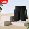 Bañadores para Hombre 2025 Estilo Nuevo Bañadores Anti-Vergüenza, Gafas de Natación, Gorro de Natación Set de Tres Piezas Pantalones Cortos de Playa para Hombre Equipo de Natación