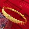 Chapado en vacío moda lluvia de meteoros Cielo estrellado pulsera anillo brillante sarga lluvia de meteoros de empuje y tirón Oro de arena de Vietnam pulsera