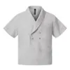 Camiseta Casual de Manga Curta com Gola de Terno Botões e Patchwork Estilo Retro Americano para Homens, Tendência Versátil Design Personalizado Roupa de Casal