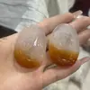 Espécies de gelo natural calcedônia cor bonita pingente corajoso jade overlord pingente de jade corajoso pingente de jade bonito amarelo açúcar presente atacado
